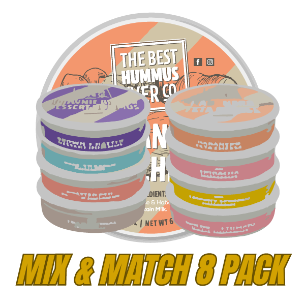 Choose your favorite hummus to complete a 8-Pack!